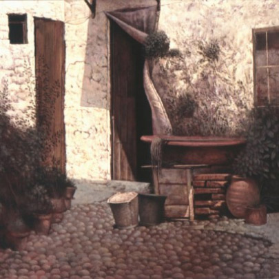 La siesta | Óleo sobre madera | 48,5 x 61 cm | 1978